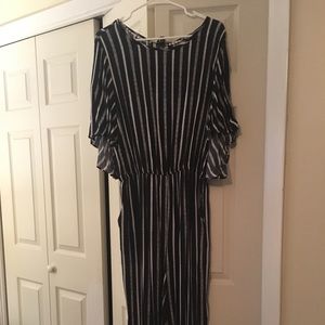 Gibson Latimer striped jumpsuit NEVER WORN NWOT